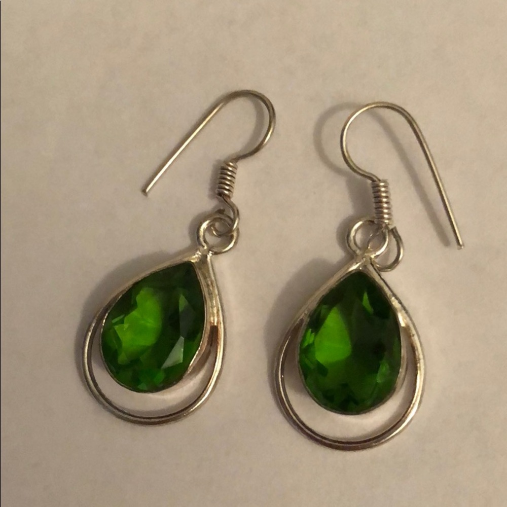 Sterling Silver Quartz Earrings